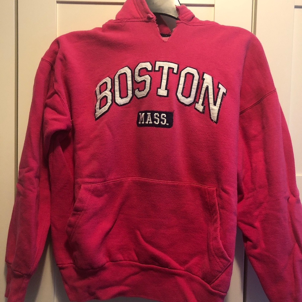 Pink Boston Mass Hoodie